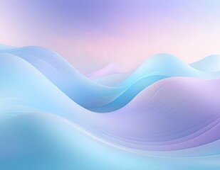 Wall Mural - ai generated illustration of abstract pastel-colored wavy patterns