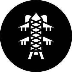 Poster - Vector Design Transmission Tower Icon Style