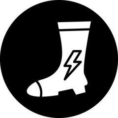 Canvas Print - Vector Design Electrician Boots Icon Style