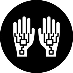 Poster - Vector Design Wired Gloves Icon Style