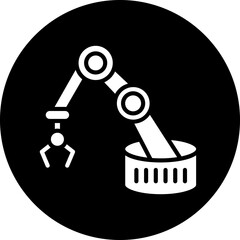 Sticker - Vector Design Robotic Arm Icon Style