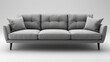 © almeera - Modern Grey Sofa with Cushions