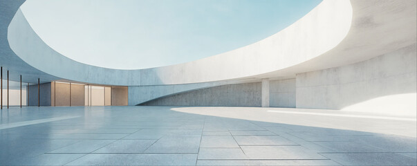 empty minimal abstract architecture building interior or exterior concrete design open space floor c