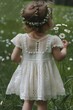 © hakule - A young girl wearing a white dress and holding a daisy