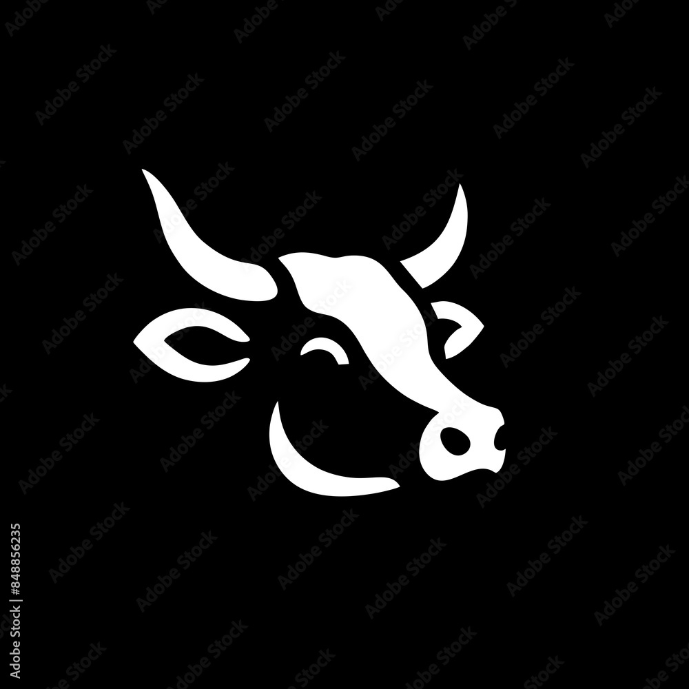 cow head vector logo of meat cattle farm ranch Stock Vector | Adobe Stock