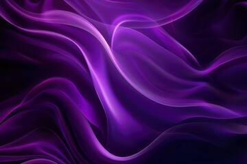 Wall Mural - Abstract Luxury gradient purple background. Smooth Dark purple with Black vignette Studio Banner - generative ai