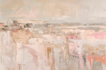 Wall Mural - ai generated illustration of oil paintings in abstract patterns