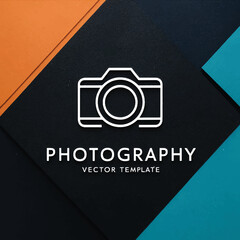 World photography day vector template. Design for camera, card, banner