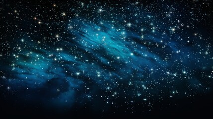 Poster - starry night sky, with the stars glitching and twinkling into a mesmerizing cosmic spectacle.