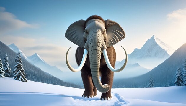 A portrait of a mammoth i