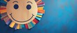 © Ilgun - A paper cut out of a happy face with space for text on paper illustrates positive feedback and customer reviews mental health evaluations child well being and World Mental Health Day celebration