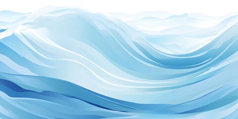 a blue and white wave on a isolated background