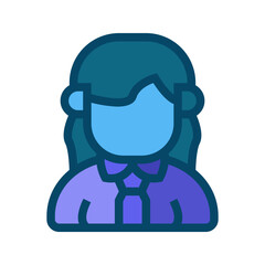 Sticker - business woman icon