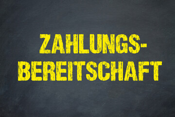 Wall Mural - Zahlungsbereitschaft