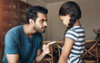 © DL/peopleimages.com - Angry, father and kid with scolding in punishment for communication, behaviour and problem at home. Frustrated, man and parent with parenting of little girl for argument, trouble and discipline