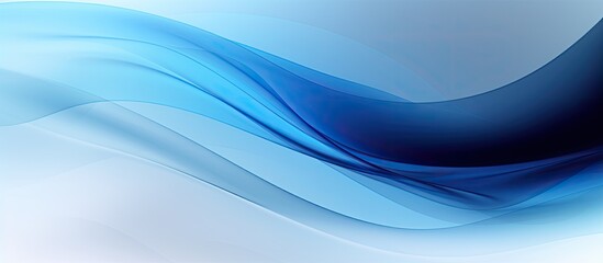 Poster - Abstract blue white and black gradient background with a blurred effect featuring copy space image