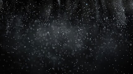 Wall Mural - a black abstract background with a subtle gradient into deep charcoal, featuring silver particles th