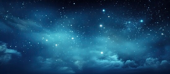 Wall Mural - stunning view of the milky way galaxy against a backdrop of shooting stars in the night sky with cop