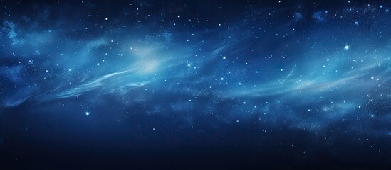 Wall Mural - copy space image featuring the milky way stars in the background