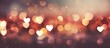 © Ilgun - Vintage filtered background with heart shaped bokeh lights illustrating a romantic love concept suitable for adding text or graphics with copy space image