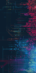 Programming code abstract technology background of software developer and computer script	