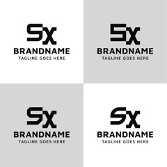 Wall Mural - Letters SX Monogram Logo Set, suitable for any business with XS or SX initials