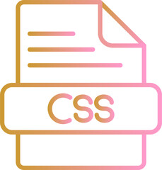 Wall Mural - CSS Vector Icon