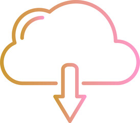 Poster - Cloud-Download Vector Icon