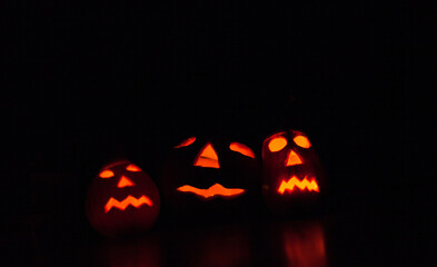 Wall Mural - Jack-o-lanterns. The symbol of Halloween.