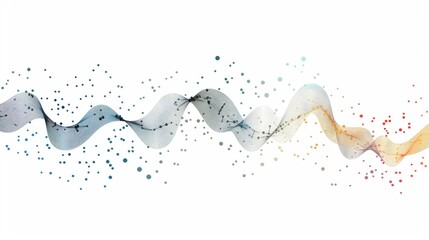 Leinwandbilder - A scatter plot graph depicting the correlation between two financial variables, with data points forming a clear pattern.