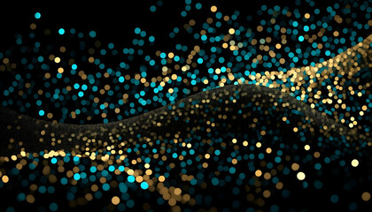 Wall Mural - abstract gold glitter confetti or particles on a dark blue background Comfy couch on a scenic oceanfront deck.
Relaxing patio furniture under a pergola by the sea.
