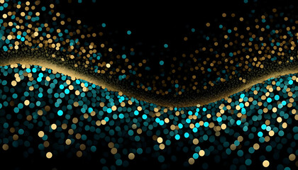 Wall Mural - abstract gold glitter confetti or particles on a dark blue background Comfy couch on a scenic oceanfront deck.
Relaxing patio furniture under a pergola by the sea.