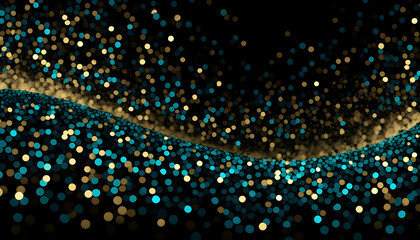 Wall Mural - abstract gold glitter confetti or particles on a dark blue background Comfy couch on a scenic oceanfront deck.
Relaxing patio furniture under a pergola by the sea.