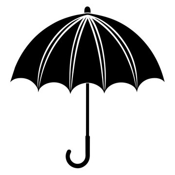 umbrella vector silhouette illustration svg file