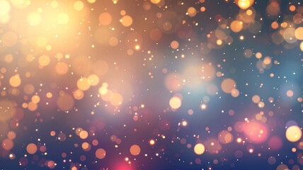 a dynamic bokeh background with sharp, bright light spots against a gradient backdrop