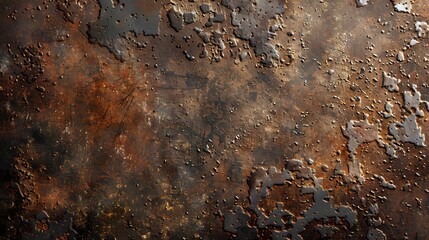 A close-up of a rusted metal texture, showcasing the intricate patterns and textures that form on aged steel surfaces.