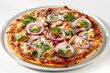 © Mayatnikstudio - Tasty BBQ Chicken Pizza with Hand-Tossed Dough and Three Cheeses