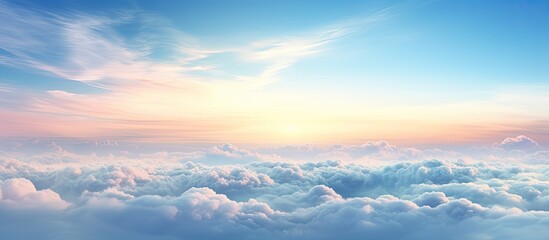 Aufkleber - Very beautiful sky view beautiful sky scenery. Creative banner. Copyspace image