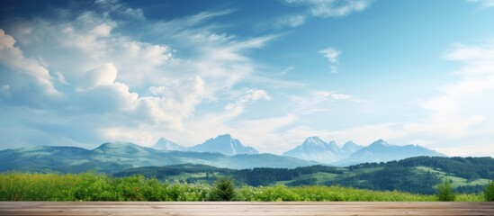 Aufkleber - Landscape nature background. Creative banner. Copyspace image