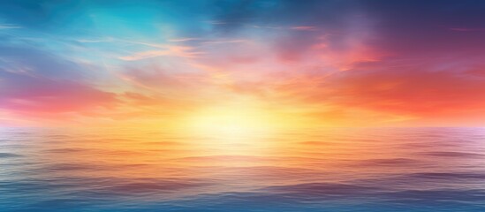 Poster - defocused and abstract background from beautiful sunset and sunrise. Creative banner. Copyspace image