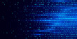 © ec0de - Blue Binary Data Software Programming Code Background. Random Parts of Program Code. Digital Data Technology Concept. 1 0 Machine Code. Random Binary Data Matrix Wide Vector Illustration.