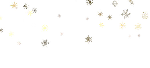 Poster - Winter Flurry: Mesmeric 3D Illustration Depicting Descending Festive Snowflakes