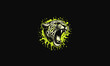 © josoa - head cheetah angry with lime vector design