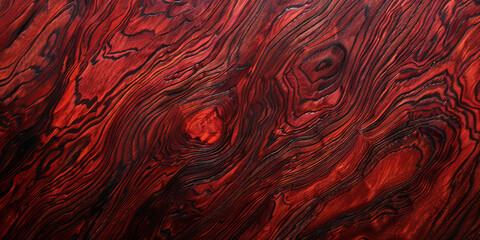 Wall Mural - Polished rosewood background with deep red tones and smooth finish: Ideal for luxury or classic themes, the deep red tones and smooth finish of rosewood provide a rich and elegant appearance
