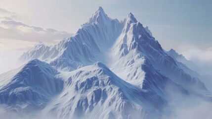 Wall Mural - Mountain of snow