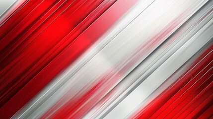 Canvas Print - Red and White with templates metal texture soft lines tech gradient abstract diagonal background