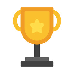 Canvas Print - Trophy flat icon