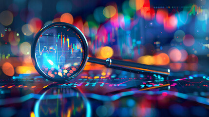 Fototapete - Unveiling hidden opportunities in the dynamic world of finance and trading