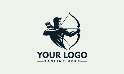Wall Mural - Archer Man Vector Logo Embrace the Focus and Determination with the Enchanting Archer Man Vector Logo Symbolize Skill, Strategy, and Excellence Majestic Archer Man Vector Logo