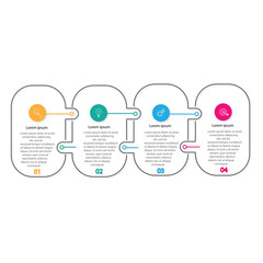 Timeline infographic with infochart. Modern presentation template with 5 spets for business process. Website template on white background for